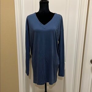 J. Jill Blue Relaxed Tunic Top